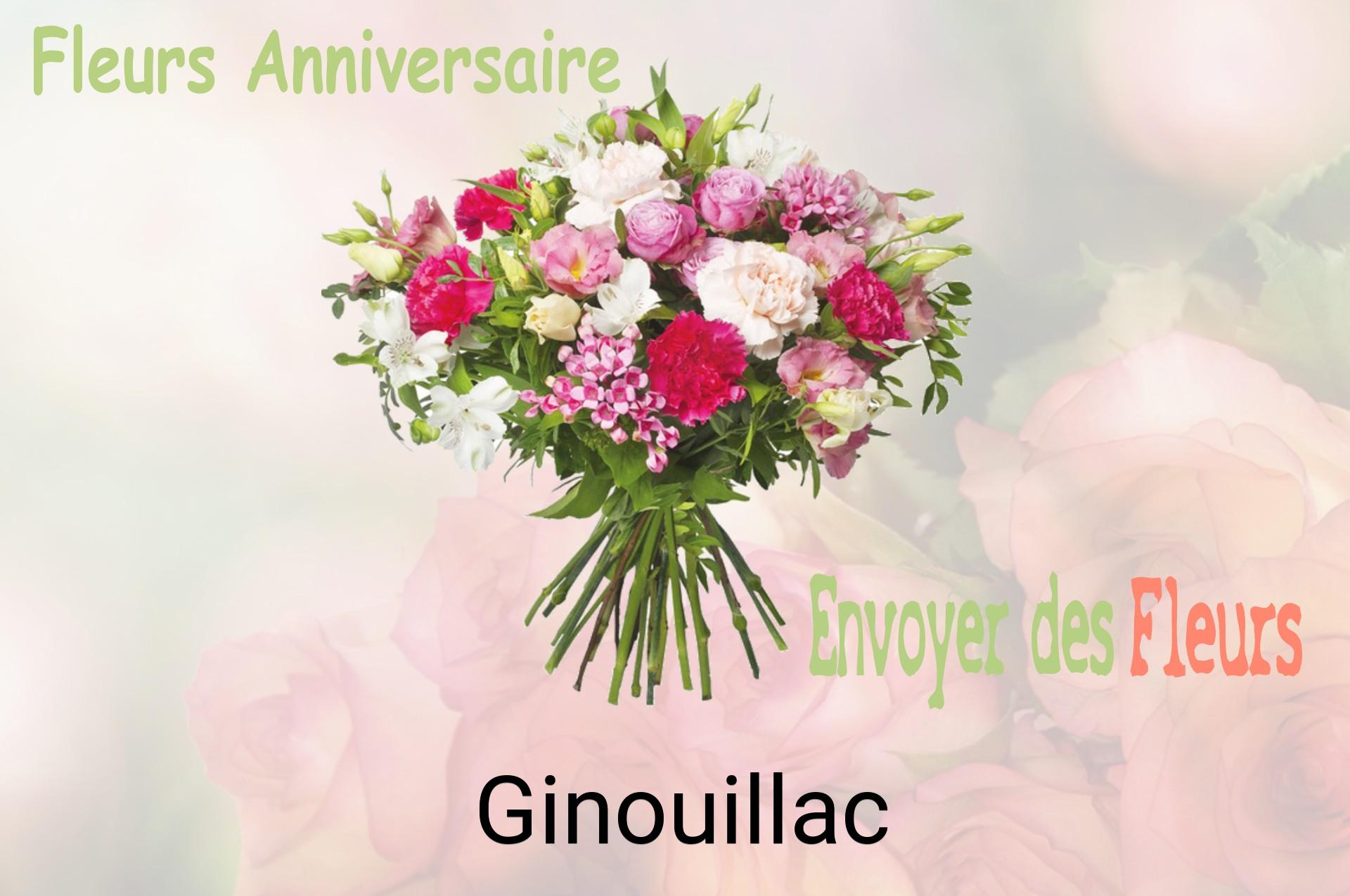 Bouquet de fleurs d’anniversaire livré à Ginouillac
