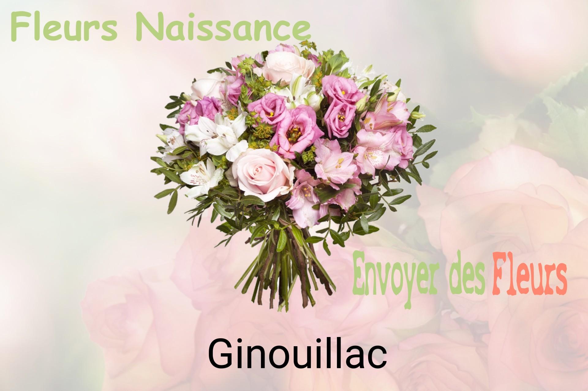 Bouquet de fleurs de naissance livré à Ginouillac
